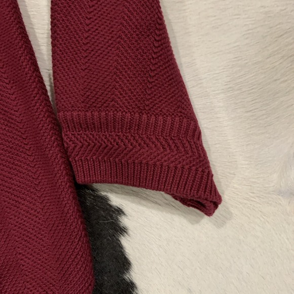 Chaps Mens Maroon Knit Pullover Crew Neck Sweater Long Sleeve Size XXL NWT - Picture 6 of 8